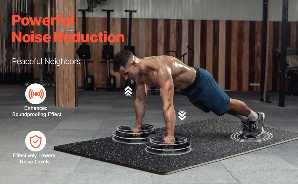 25-Piece 0.56-Inch Thick Gym Floor Mats, 24 X 24 Inch Interlocking EVA Foam And Rubber Top Puzzle Mats, 100 Sq Ft Coverage, Waterproof, Non-Slip Exercise Flooring For Gym, Home, Garage, Basement, Black And White