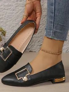 Casual Comfortable Flat Shoes, Stylish Low-Heel Footwear for Daily Wear, Perfect for Relaxed, Trendy Women's Shoe Options