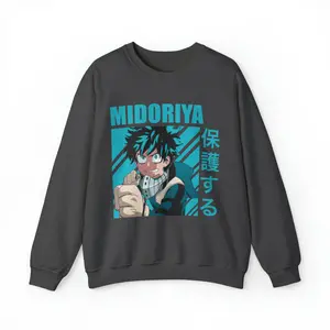 My Hero Academia Izuku Midoriya "Deku" Anime Sweatshirt/Sweater - Boku No Hero Academia Sweatshirt, Anime Sweatshirt, Anime Gift - UNISEX