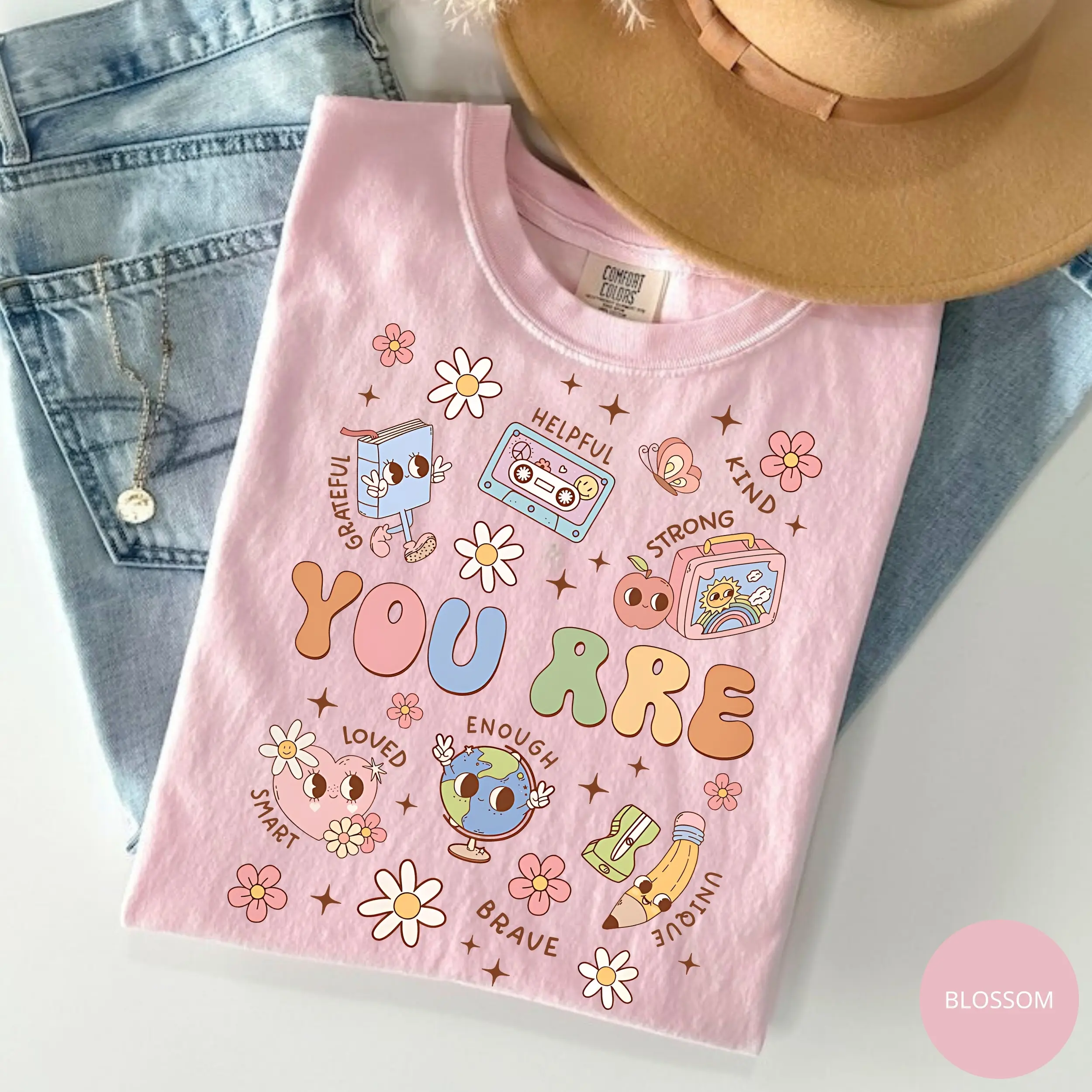 Comfort Colors Teacher Shirt, Back To School, You Are Kind Shirt, Teacher Appreciation Gifts, Kindergarten Teacher Shirt, Cute Crewneck