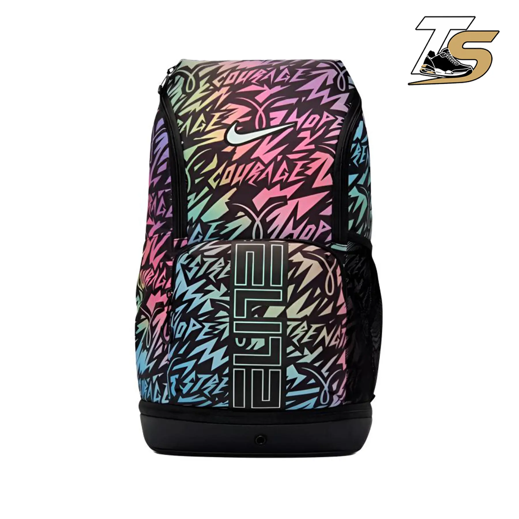 Nike Varsity Elite Backpack 32L IR3713-010 Black Basketball Gym Bag with Shoe Compartment, Air Max Straps, 16" Laptop Sleeve, Trolley Sleeve, Unisex Sports Backpack, Travel School Bag for Everyday Use