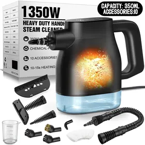 Phueut Touchscreen Handheld Steam Cleaner - Home Cleaning Machine, 3S Fast Heat, 135-150°C Temperature, Continuous Refill, Portable for Home, Kitchen