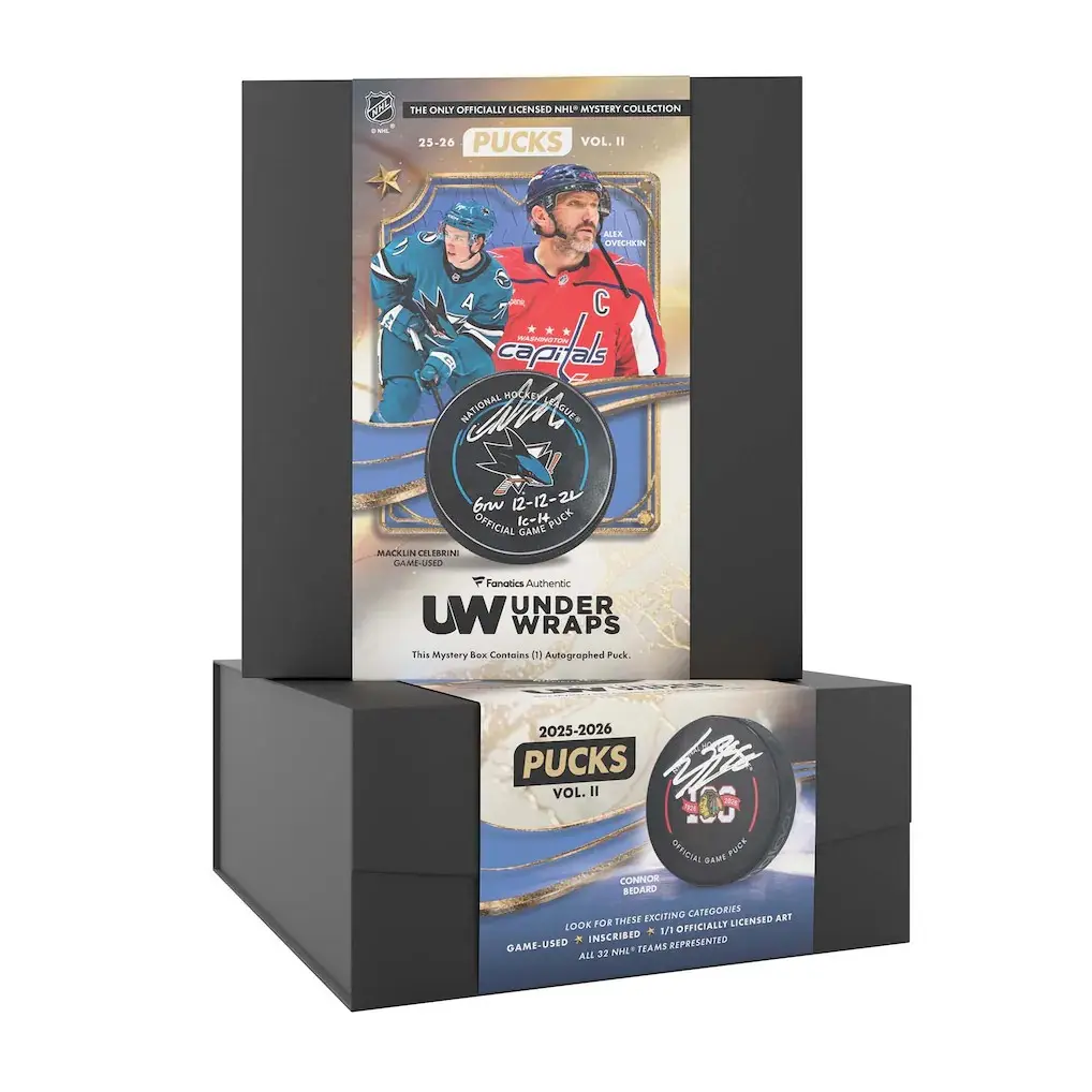 25-26 Under Wraps Autographed NHL Puck Vol II