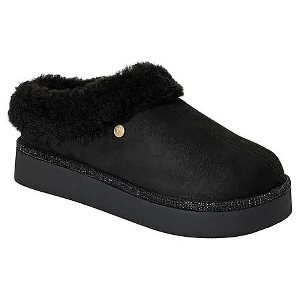 Joy Mangano Joy Glamorous Cozy Slippers w/Orthotic Insole Best Gift Ever!