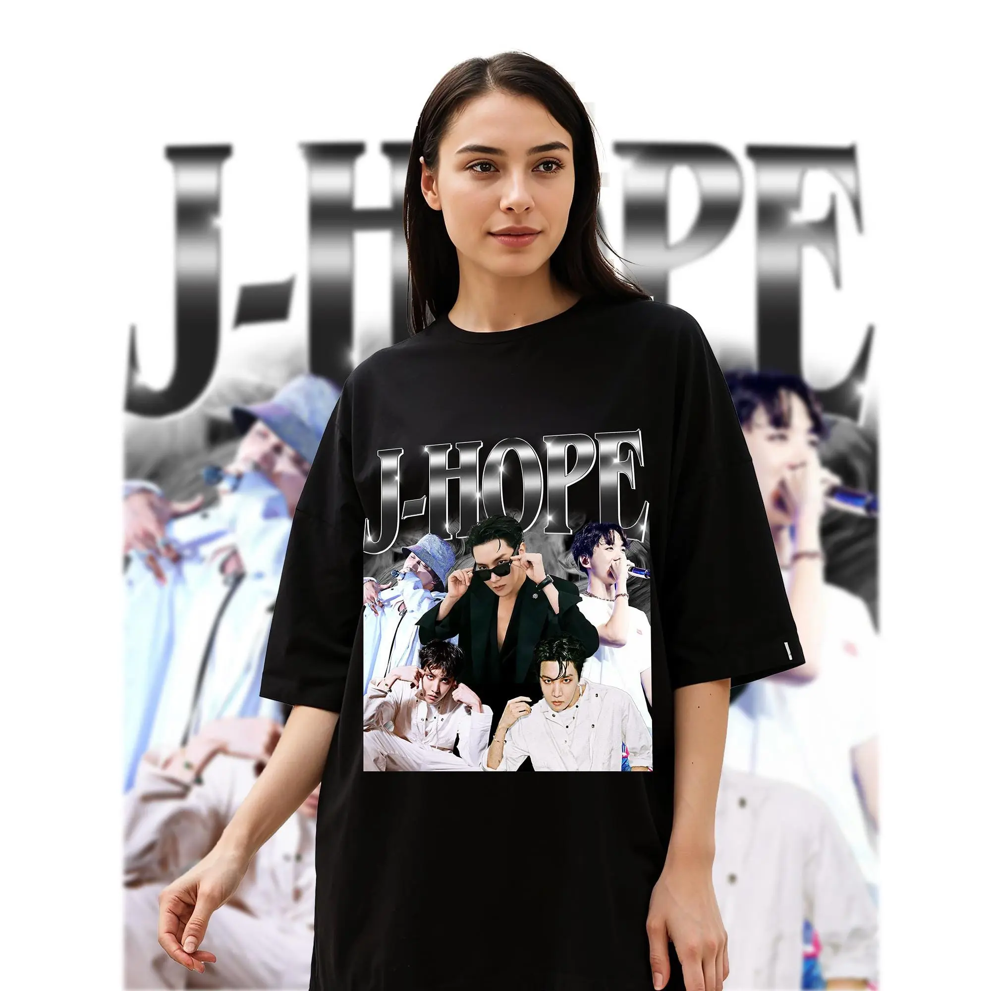 J Hope Throwback Graphic Tee, 90s Retro Unisex T-Shirt, Vintage KPop Aesthetic Top, Limited Edition Gift