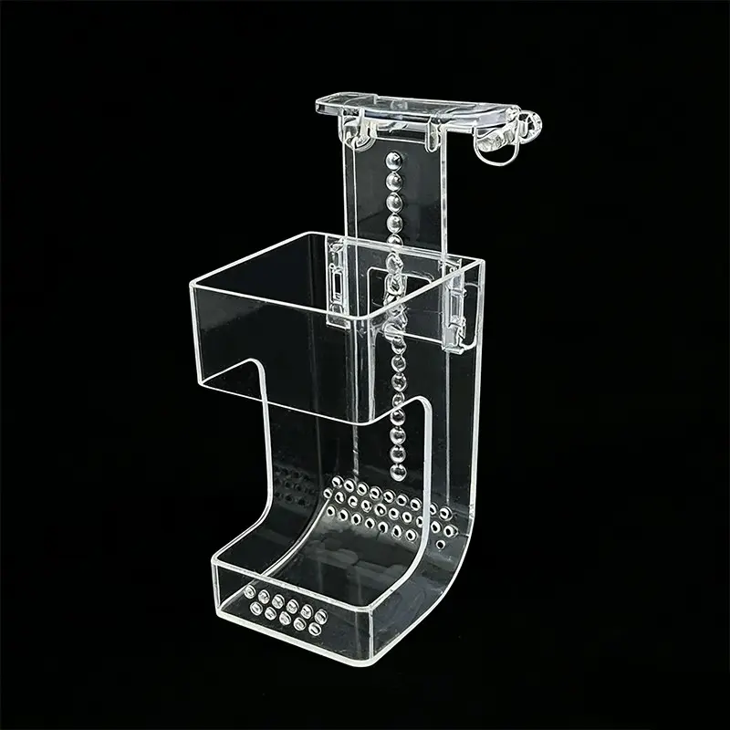 Adjustable Fish Tank Aquarium Feeder Dispenser, Anti-Overflow Fixed Point Food Feeding, Prevents Scatter Feed, Model Xinghao Cx72130