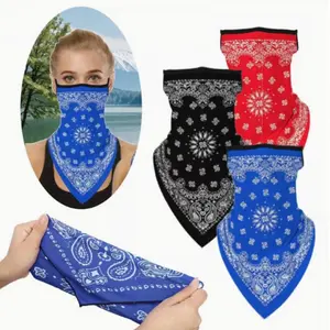 3pcs Outdoors Face Mask for Women Men, Paisley Print Mask, Motorcycle Helmets Neck Gaiter