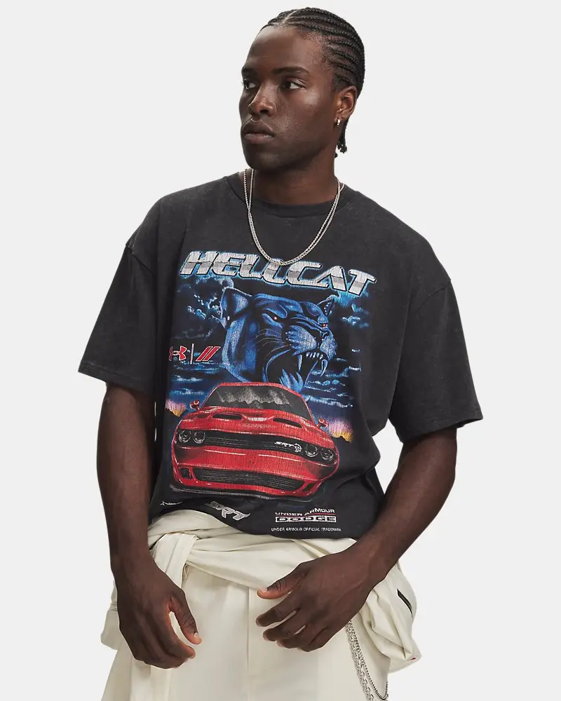 Under Armour x Dodge Heavyweight Airbrush Cat Men's Short Sleeve