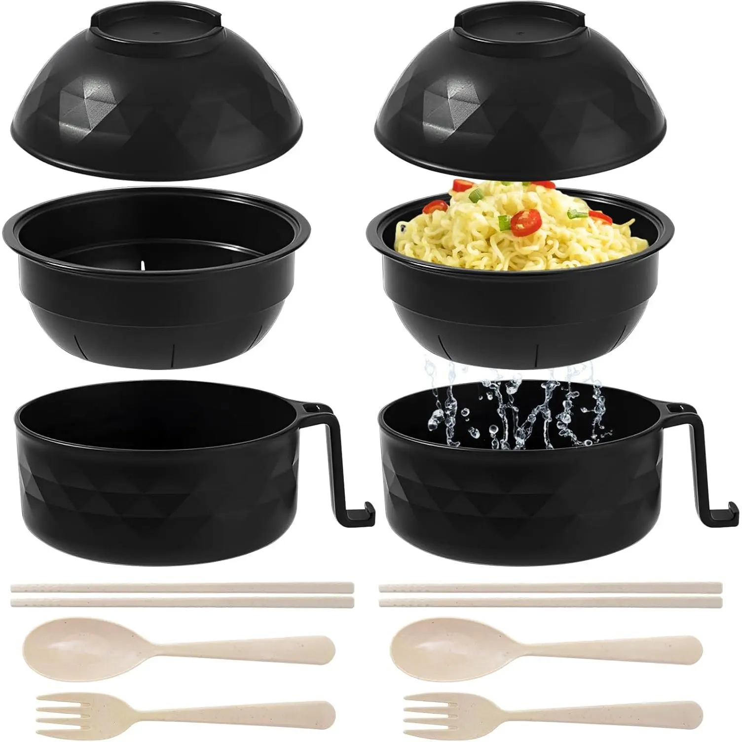 2 pack black