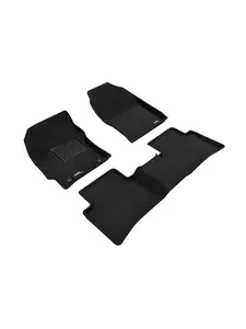 3D MAXpider L1TY25604709 Elegant 1st & 2nd Row Black Floor Liner Set for 2020-2021 Toyota Corolla Sedan, Black