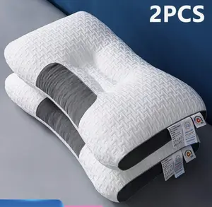 2-Piece Cotton Pillow Set with Neck Support – Soft & Comfortable