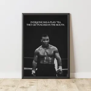 Trendy Motivational Quote Wall Art, Boxing Champion Poster, Inspirational Sports Print, Champion Mindset Decor, Home Gym Printable Gift Idea