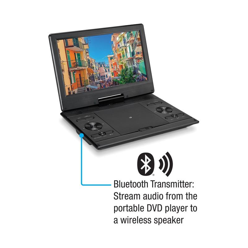 GPX 12" Portable DVD Player Bundle w/ Carry Case & Headphones
