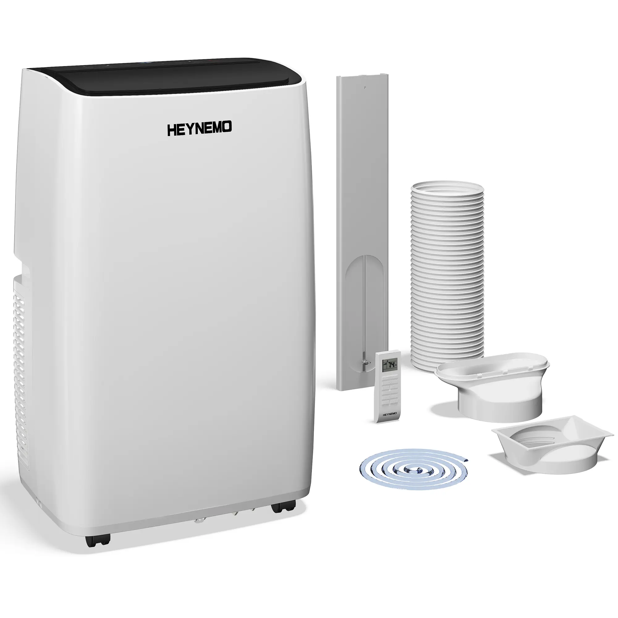 Sunvivi 14,000 BTU 3-in-1 Portable Air Conditioner with Heat, Dehumidifier & Fan, Smart WiFi Control, Quiet AC for Bedroom, Office, Living Room, Easy Install, White