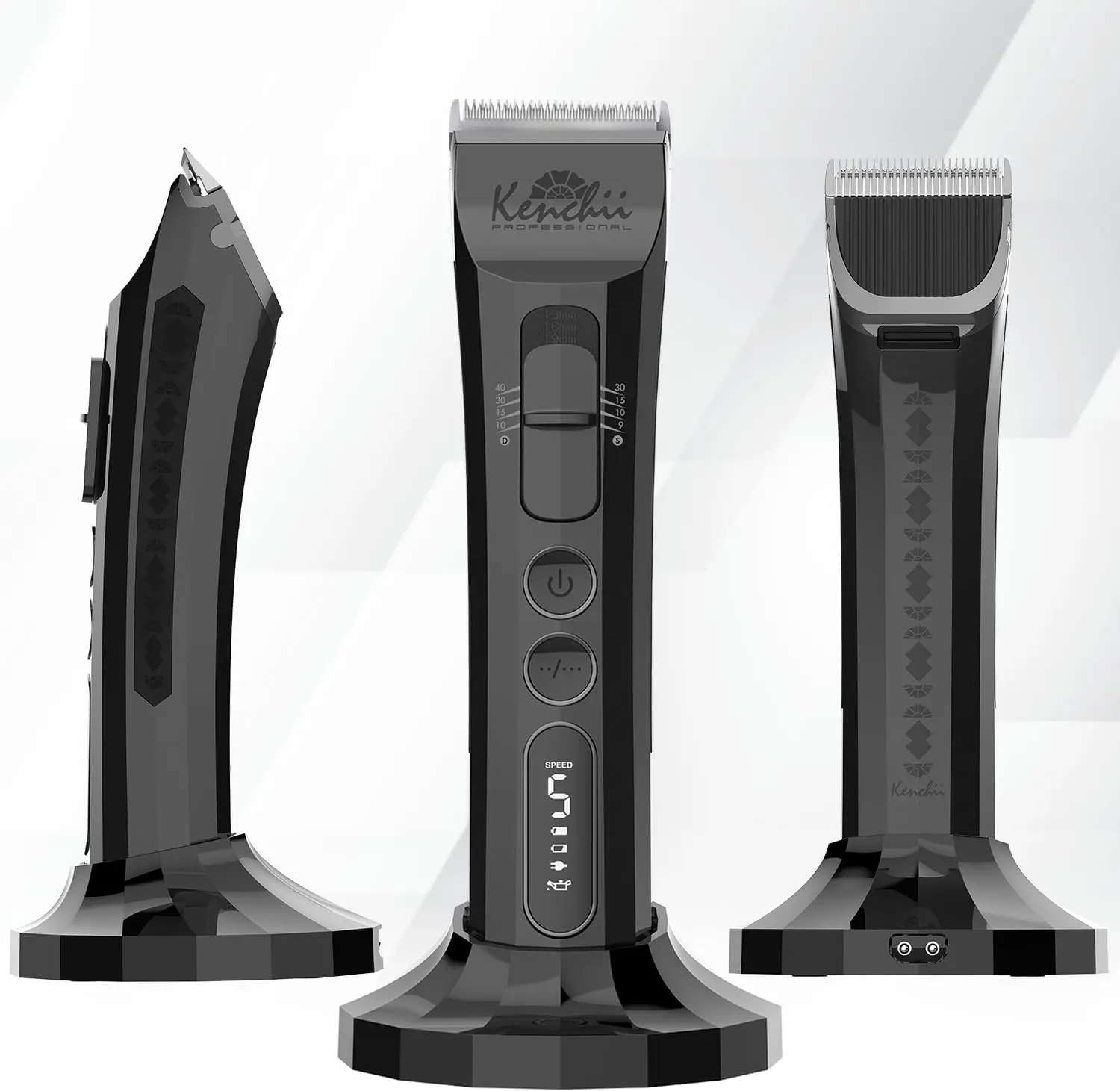 Kenchii Flash Dog Clippers for Grooming 4-in-1 Digital Cordless Cat & Dog Grooming Clipper for Pet Care Precision Pet Grooming Trim Shape and Style Effortlessly