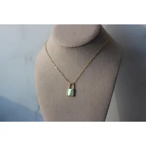 Paperclip X Lock Necklace
