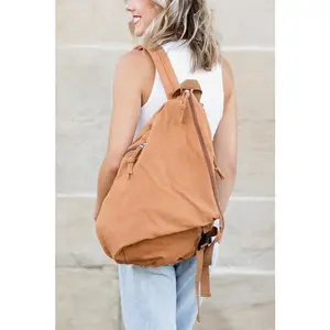 Kai Asymmetric Canvas Backpack
