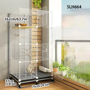 Large Bird Cage with Toilet Tray, Moveable Parrot Finch Sparrow Budgie Cockatiel Nest, Empty Bird Cages for Pets Portable, Durable Iron Cage