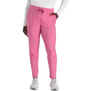 Cherokee Form Mid Rise Tapered Leg Drawstring Scrub Pants