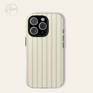Phone Case - Pistachio Stripe Tough Cases
