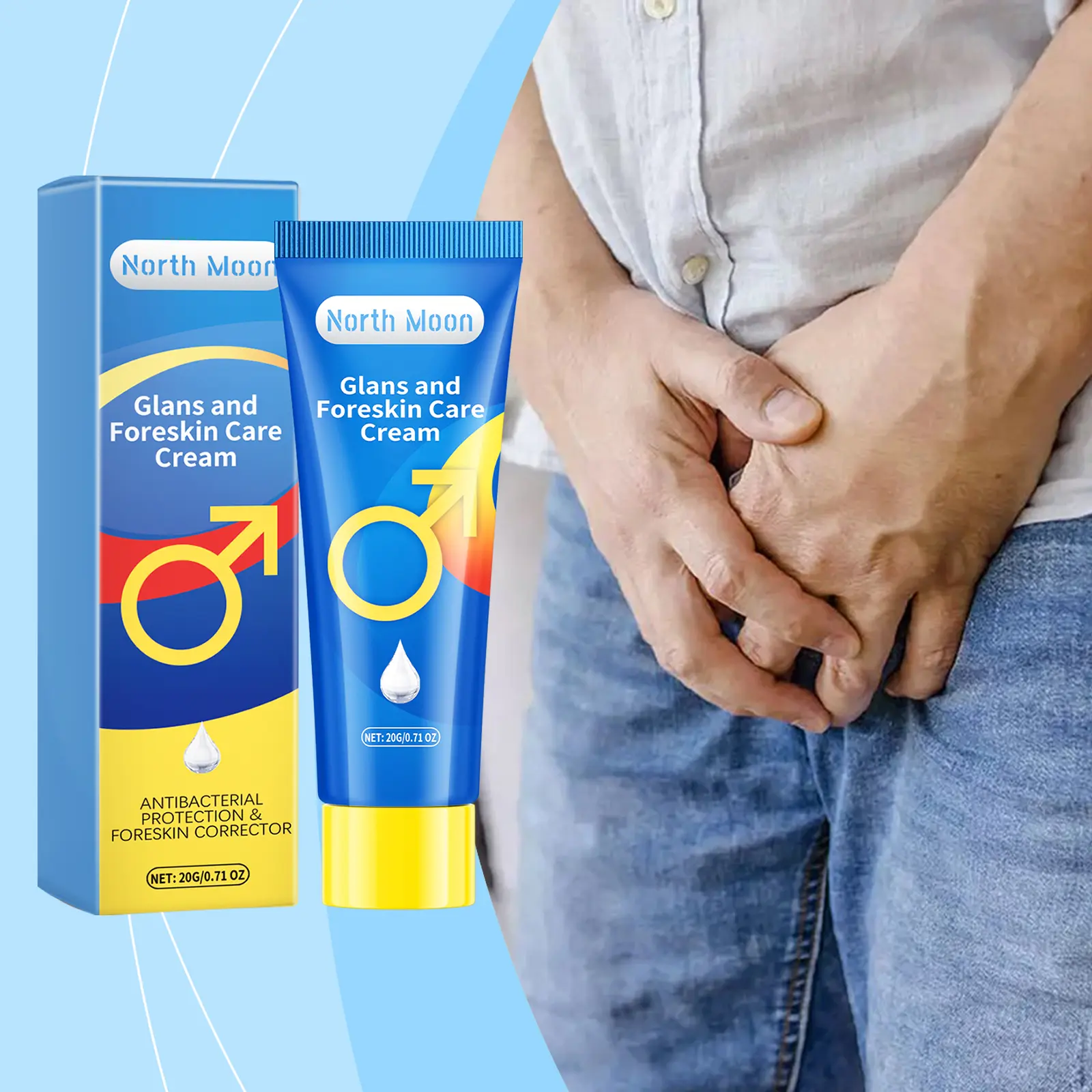 North Moon Men's Body Care Cream – Moisturizing Relief for Discomfort