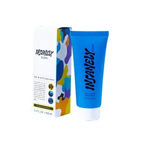 Insanely Clean Men's Face Wash - Foaming Deep Cleanser with Niacinamide & Biotin - Oil Control & Acne Prevention (100ml)