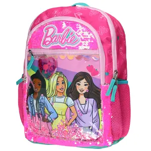 Barbie Backpack Barbie and Friends 16" Sequin with Tech Sleeve School Bookbag