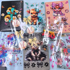 Random 30pcs A5 A6 A7 Cartoon UV DTF  Notebook Stickers