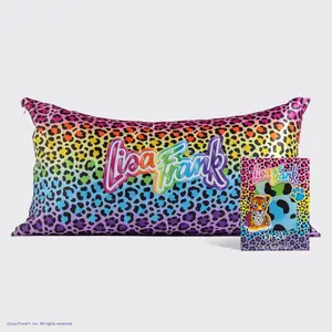 Lisa Frank x Kitsch King Satin Pillowcase in Rainbow 1 Leopard - King