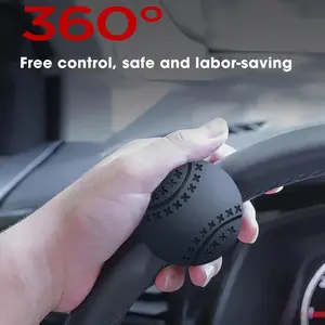 Car Steering Wheel Booster Steering Wheel Spinner Knob 360 Degree Rotation Steering Wheel Knob Ball Labor-saving One Hand Steering Booster Car Accessories soft silicone wheel booster ball anti-slip boat