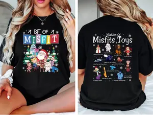 Misfits Toys Christmas 2 Sides T-shirt, Rudolphs The Red Nosed Reindeer Sweatshirt Hoodie, Christmas Movie Shirt, Christmas Gift, Teacher Outfits 2024