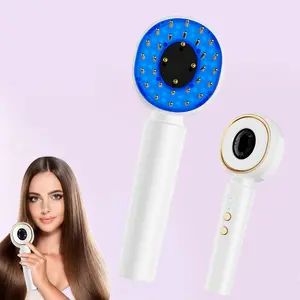 2026 New Multifunctional Head Massager Comb, USB Rechargeable Scalp Massage Brush, Portable Hairbrush, Ideal Holiday Gift Choice