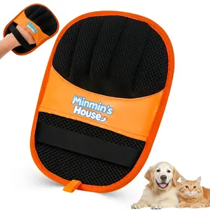 Minmin'S House Pet Hair Removal Glove for Cats & Dogs, Upgraded Five-Finger Electrostatic Pet Hair Glove, Reusable Magic Brush Pet Hair Remover Tool for Laundry, Couch, Carpet, Car Seat