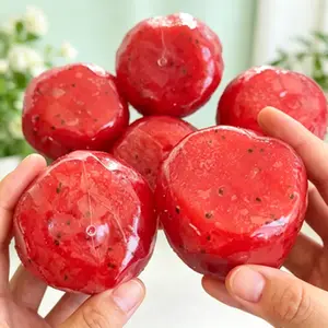 Handmade Watermelon Ice Squeeze Toy, Soft Waxy Sand Feel ASMR Stress Relief Fidget Toy, Satisfying Decompression Gift for Kids & Adults