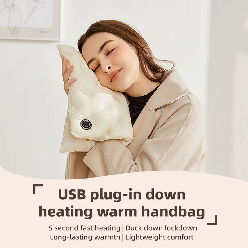 Hand Warmers ,  Foldable Hand Warmer Pouch , 6 Heating Levels, Heated Hand Muff, Fast Heating Pad Waterless, Gifts for Women, Suitable for Football, Camping, Hiking