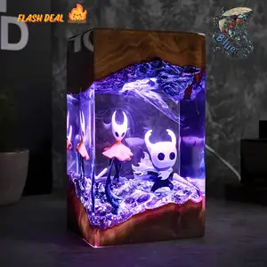 Handmade Void Knight Resin Sculpture – Unique Epoxy Art, Collectible Anime Model, Fantasy Warrior Display, Gamer Room Decor, Gift for Him