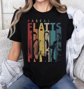 Rascal Flatts band Vintage T-Shirt, Rascal Flatts Shirt, Music Retro Shirt Gift for Men and Women