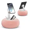 Viozon Magnetic Adjustable Cellphone Holder Mount - Multifunctional Mobile Phone Stand for Bed Video Watching, 4-7" Phone/Kindle Compatible, Removable Suction Base, Small Storage, Pink Accessories, Magnetic Smartphone Holder