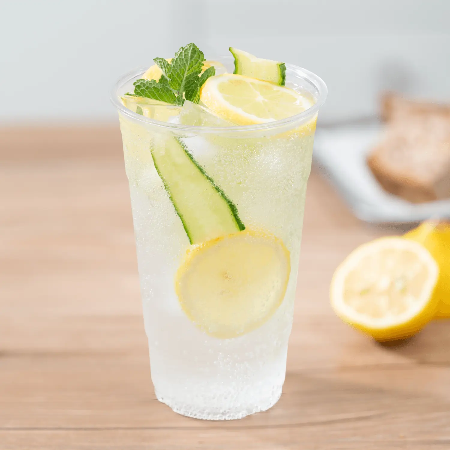 [600 ct] 24 oz Clear Cold Cups | RPET | 98 mm