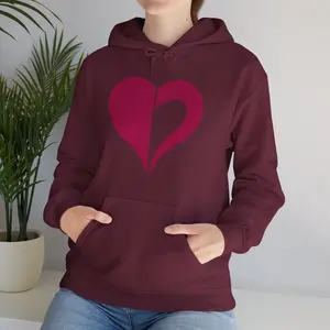 Homestuck heart Aspect Hoodie: Pull over hoodie with split heart image