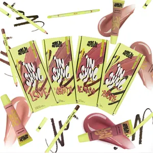 [Made by Mitchell] In Sync Lip Kit | 3-in-1 Lip Sync Set with Lip Paint, Lip Liner & Brush