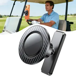Magnetic Golf Cart Phone Holder Mount, Strong Magnet Compatible with MagSafe iPhone and Android, Golf Gifts for Men Women Golfers Dad Husband, Golf Cart Accessories Fits EZGO Club Car Yamaha