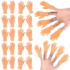 30 Pack Tiny Finger Hands Mini Rubber Finger Puppets, Miniature Small Hands Ealistic Cute Little Hand Finger for Gifts Puppet Show Prank Gag Performance Party Favors