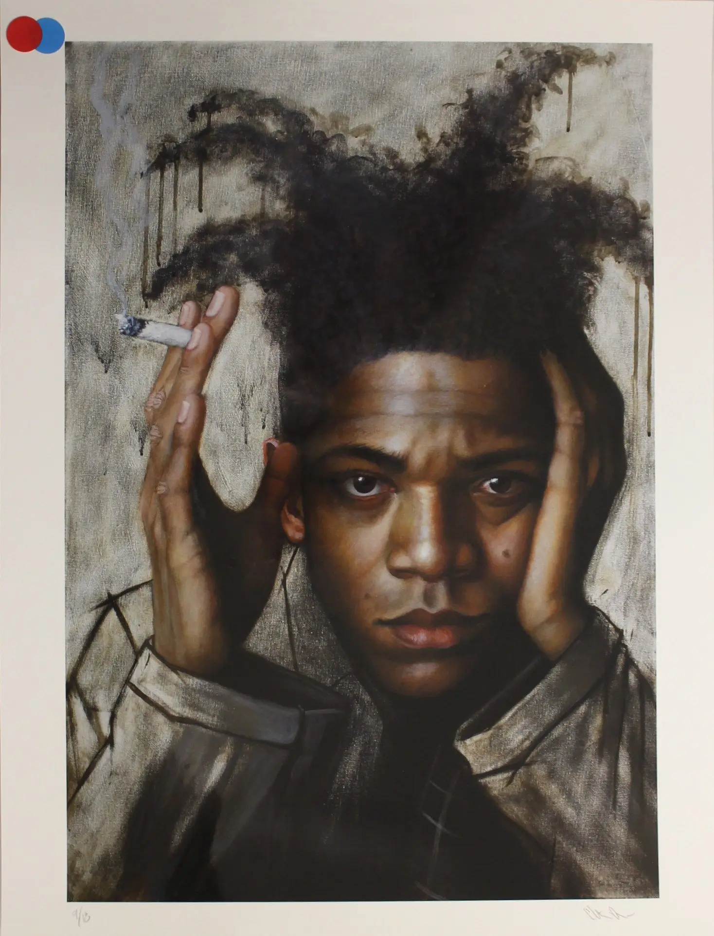 Basquiat Portrait Art Print by Christina Ramos