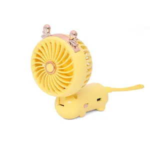 Creative Summer Foldable Stylish Cute Cat and Deer Fan USB Rechargeable Handheld Portable Outdoor for Students