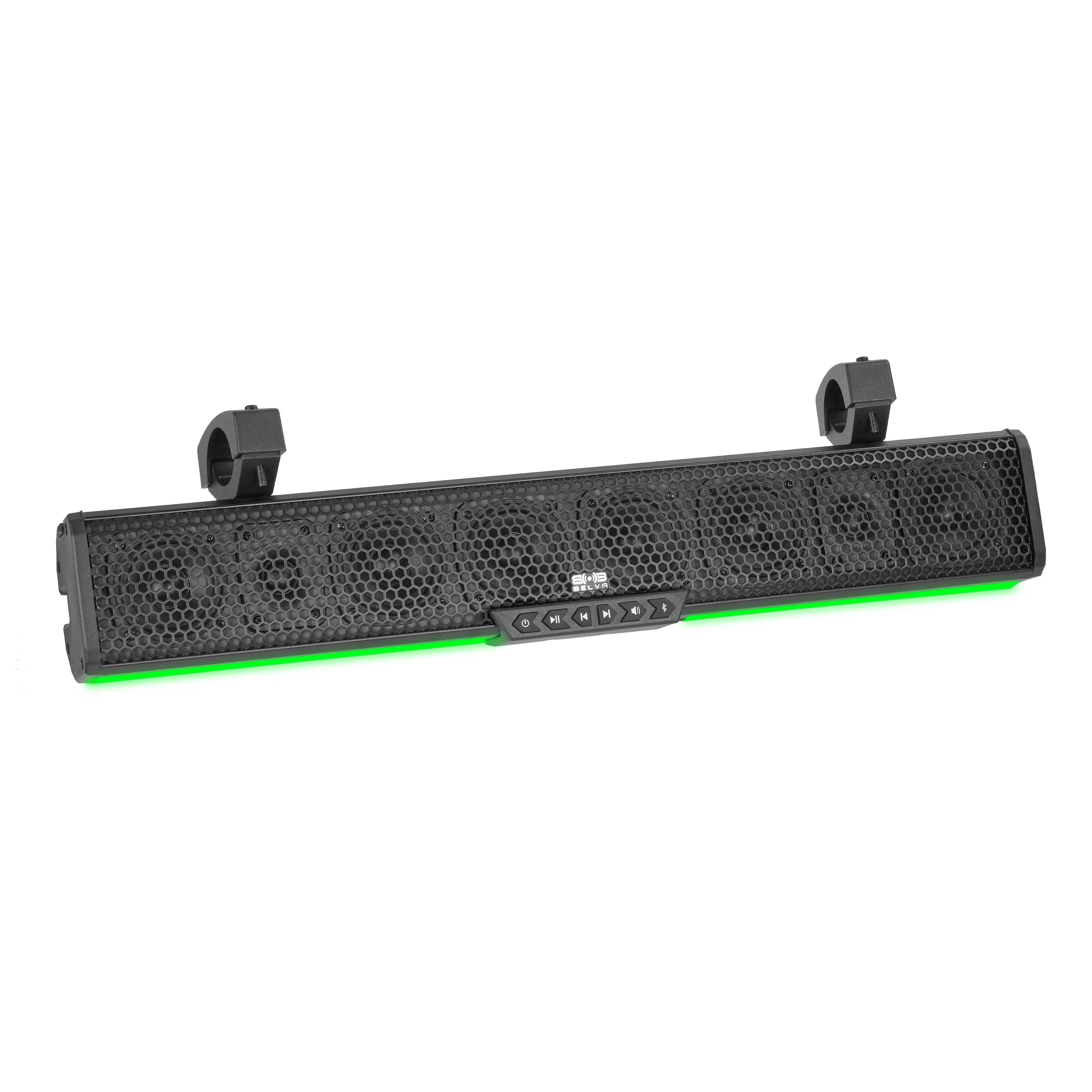 BASB27 Version 2 (BASB27v2) 27" 500W Weatherproof UTV/ATV/Powersports Bluetooth Soundbar with 8 Speakers and LED Lighting