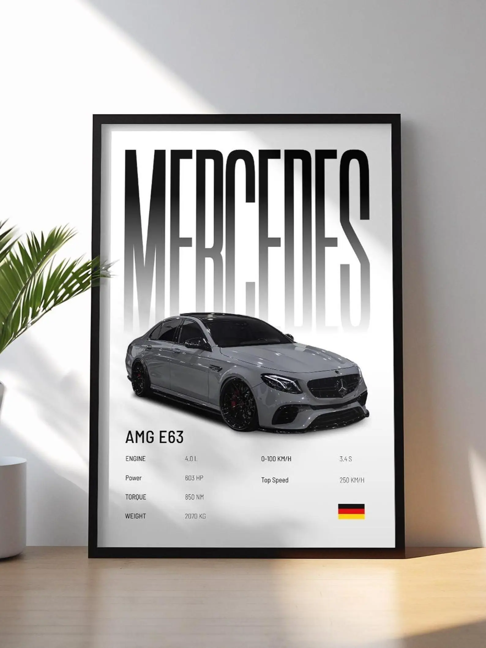 Mercedes-AMG E63 Poster | Car Print | Luxury Performance Poster
