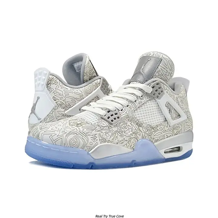 Off‑White Laser Pattern Print Ice Blue Translucent Sole High‑Top Retro Sneakers For Men Women, Breathable Mesh Panel Street Basketball‑Style Shoes, Cushioned Non‑Slip Crystal Outsole Footwear For Streetwear, Daily Street Styling And Casual Occasions
