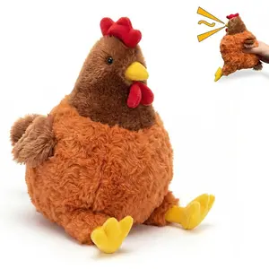 Freetoes Screaming Chicken Plush Toys,Chicken Stuffed Animal for Funny Gag Gifts,Pranks Stuff for Adults,Prank Noise Maker,Funny Dog Squeak Toys Pet Supplies,White Elephant Gifts for Adults