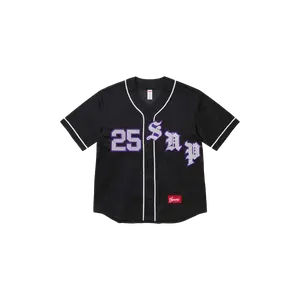 Old English Baseball Jersey "SS25 - Black" SU25229